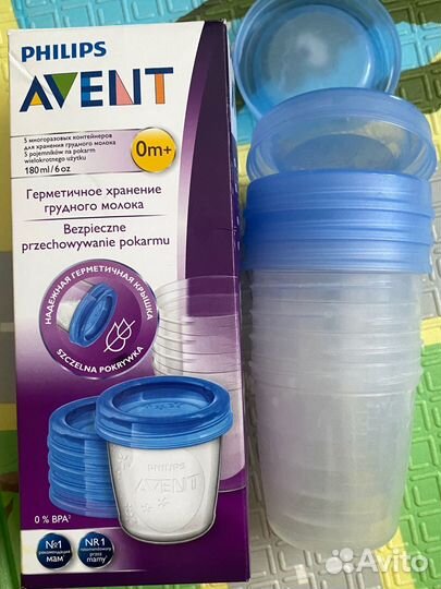 Контейнеры для хранения грудного молока Avent