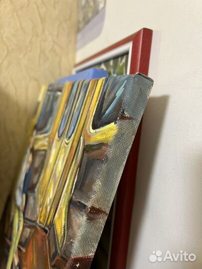 Картина маслом «Не прислоняться»