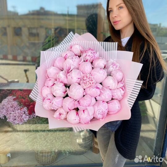 15 Букет из пионов Доставка пионы 25 цветы 9