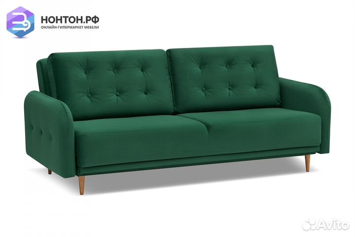 Диван книжка Париж изумрудный