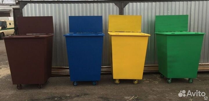 Контейнер для мусора металлический 0,75 м3