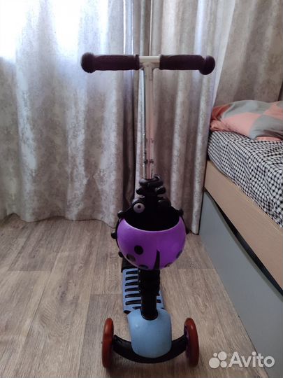 Самокат детский трехколесный со светящимися колеса
