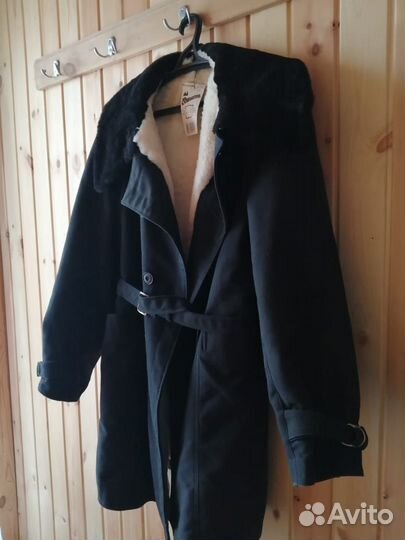 Полушубок из овчины и мутона мужской