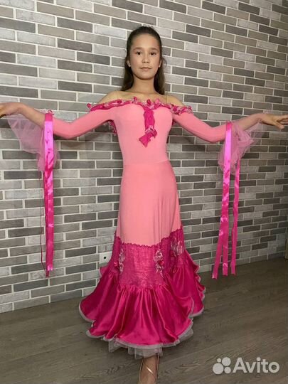 Платье для спортивно-бальных танцев ю1 стандарт