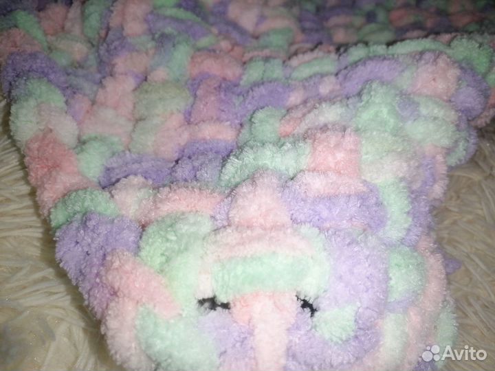 Плед детский вязаный Puff