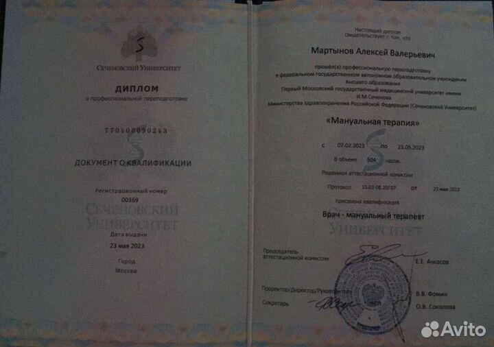 Массаж, Мануальная терапия