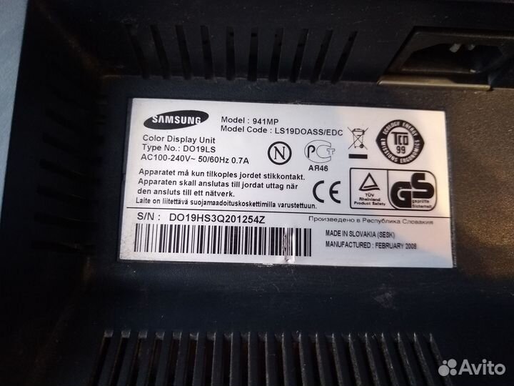 Телевизор монитор Samsung 941MP