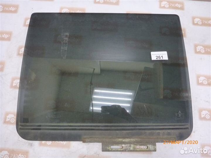 Стекло двери заднее левое Mitsubishi Montero Sport