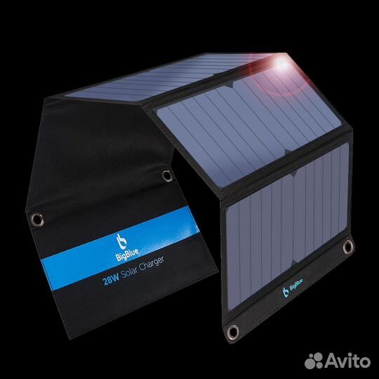 Походная зарядка на солнечных панелях 28 ватт