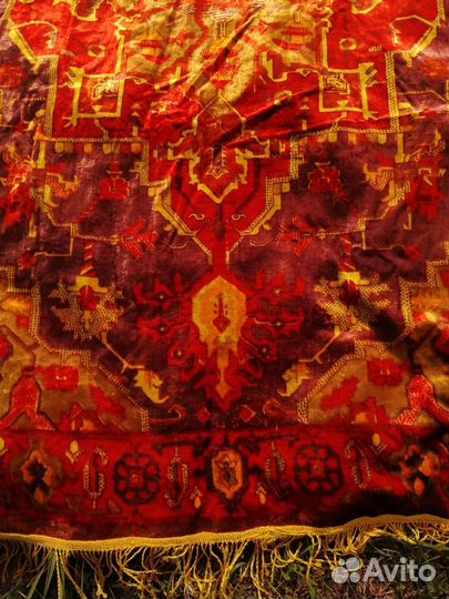 Плюшевая скатерть СССР 2 шт