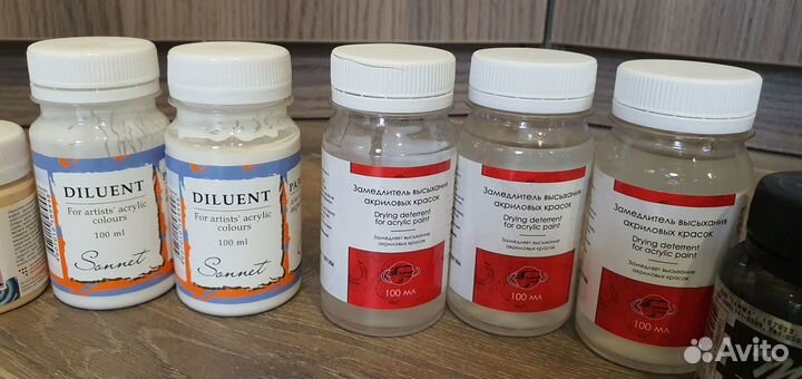 Краска акриловая разбавитель замедлитель