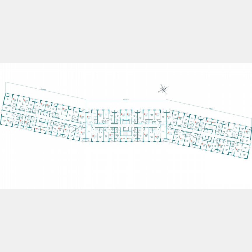 2-к. квартира, 58,3 м², 6/18 эт.