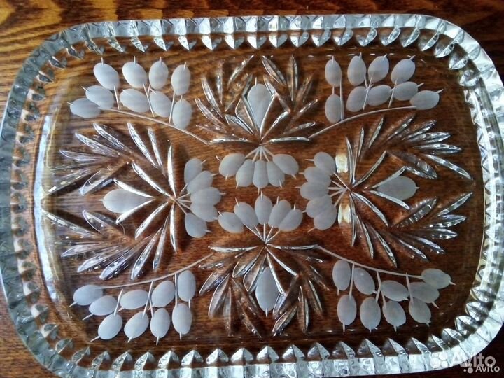 Тарелки хрустальные раритет югославия 1970г