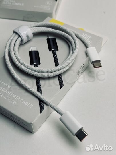 Кабель плетенный iPhone 15 Pro/Pro Max 100W Baseus