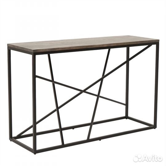 Консоль в прихожую серого цвета лофт