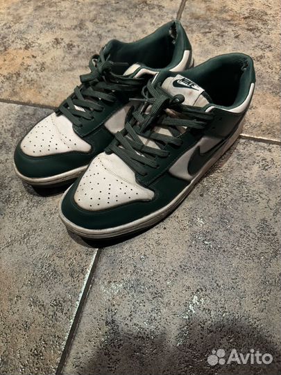 Кроссовки nike dunk low Varsity Green (оригинал)