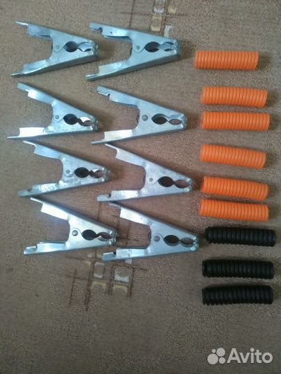 Цена за всё. Зажимы крокодил, б/у