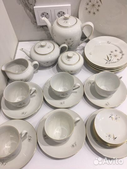 Гдр чайные сервизы винтаж редкий 26 предметов