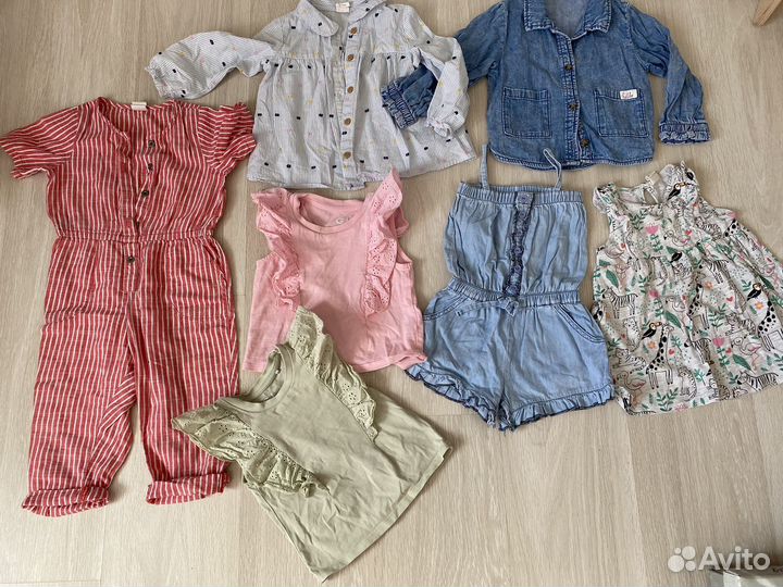 Пакет одежды для девочки 86 размер H&m