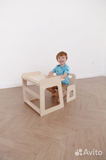 Детский стол и стульчик растущий