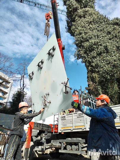 Фасадное витражное остекление (ограждения)