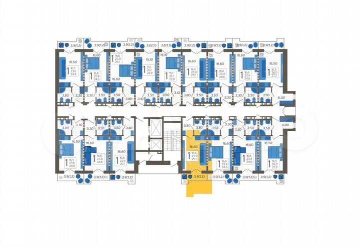 Апартаменты-студия, 25,1 м², 5/12 эт.