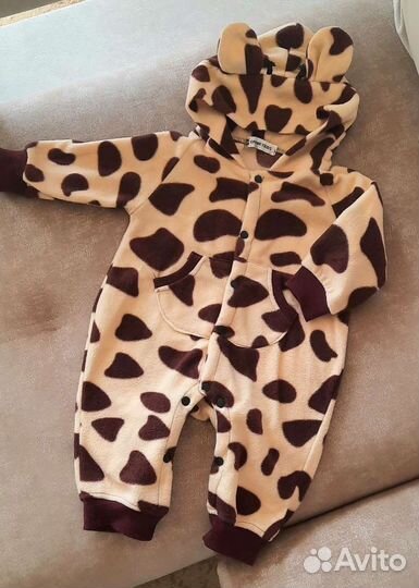 Комбинезон флисовый на 6-9 мес