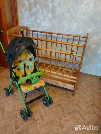 Кроватка для новорожденных с ящиком, маятник