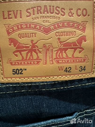 Джинсы Levis 502 42 34