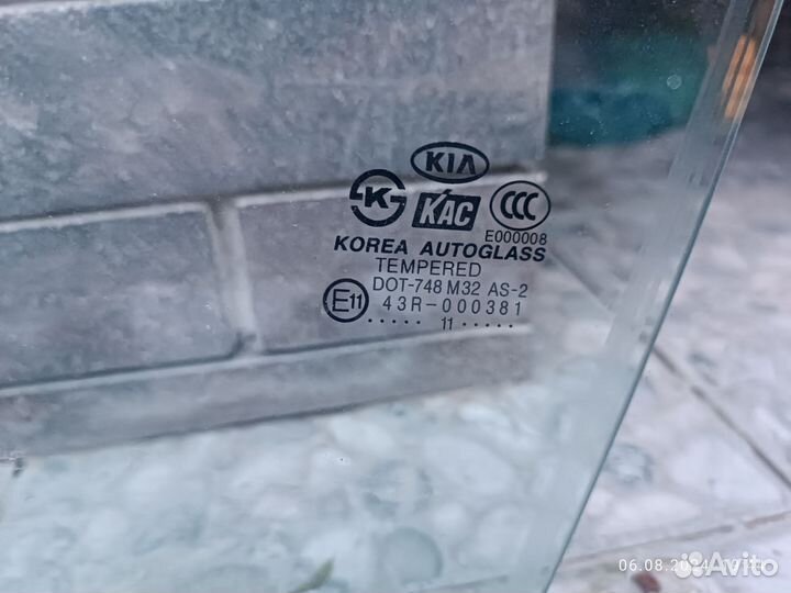 Стекло водительское kia rio 2