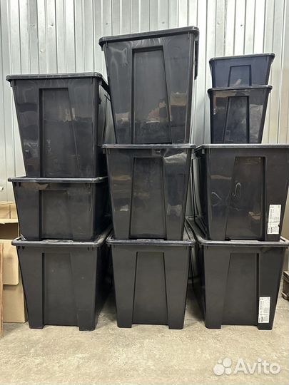 Ящик пластиковый IKEA samla большой 395628(h)