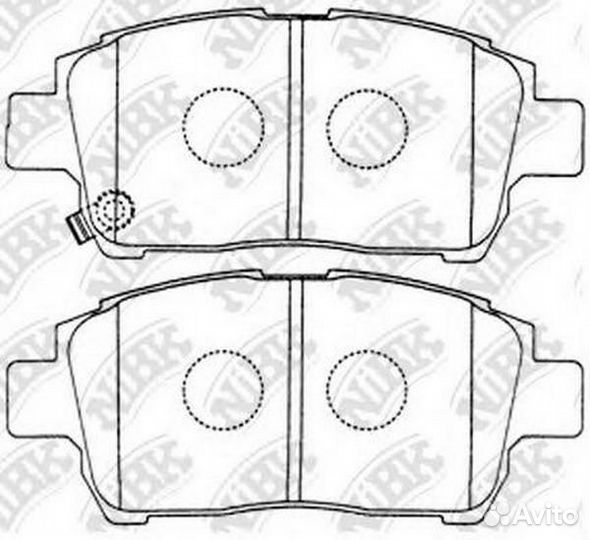 Колодки передние (toyota corolla/prius/yaris 1.0-1