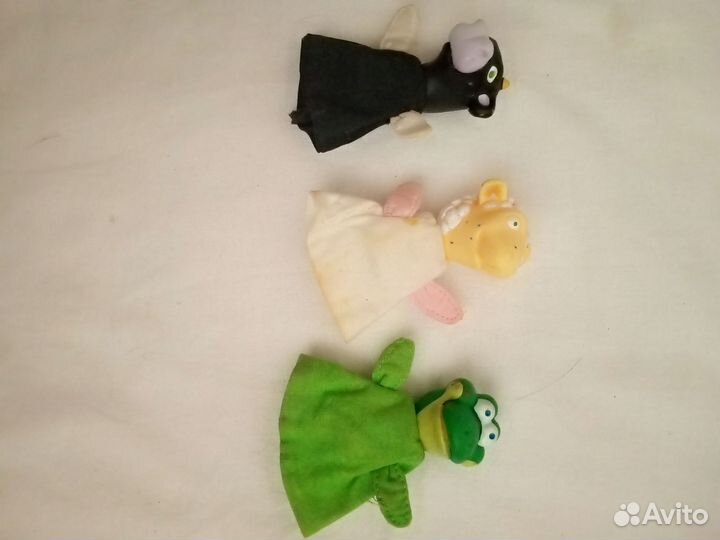 Куклы,корова,баран и лягушонок по 8 см