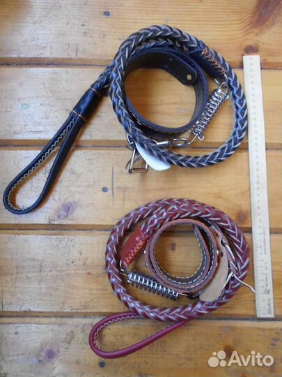 Короткий поводок с ошейником, водилка для собак