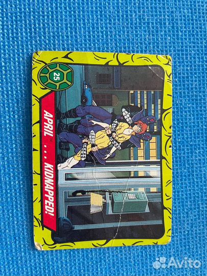 Карточка Черепашки ниндзя 90-е Ретро