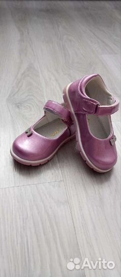 Туфли для девочки 23 размер розовые