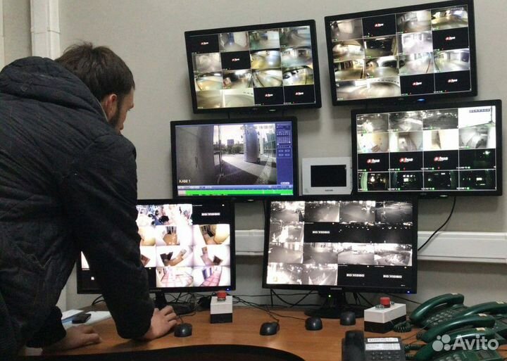 Установка комплекта видеонаблюдения