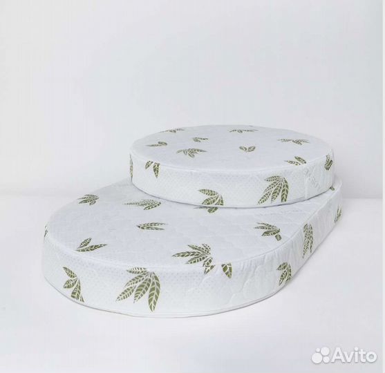 Детский матрас в круглую кроватку (2шт)