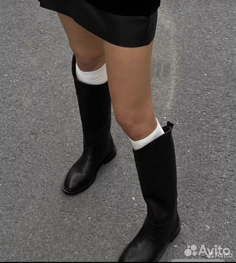 Сапоги женские трубы 39