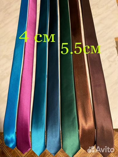 Галстуки узкие белые тёмные свадебные