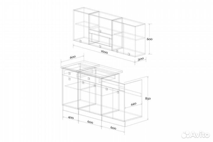 Кухня Виола 1.6 м