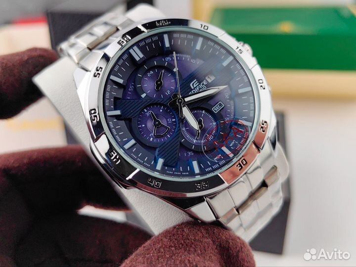 Мужские часы casio edifice blue