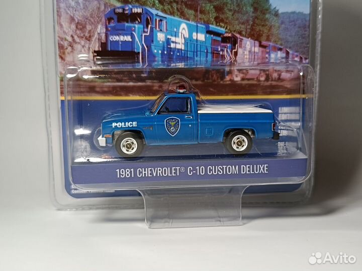 Модель Chevrolet C-10 Police 1981 Greenlight 1:64