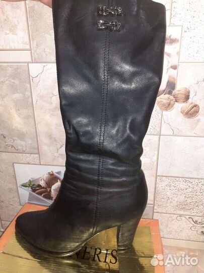 Сапоги женские из натуральной кожи 39 размер