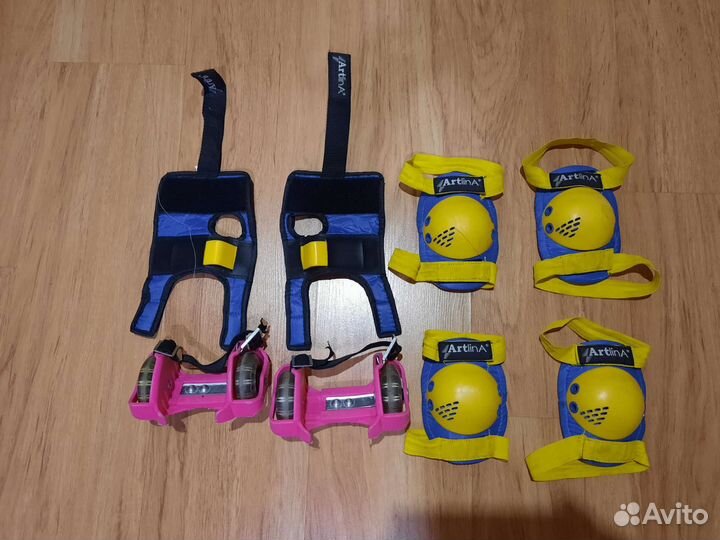 Ролики на обувь и защита