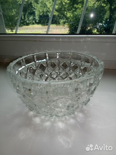 Салатник глубокий хрусталь СССР