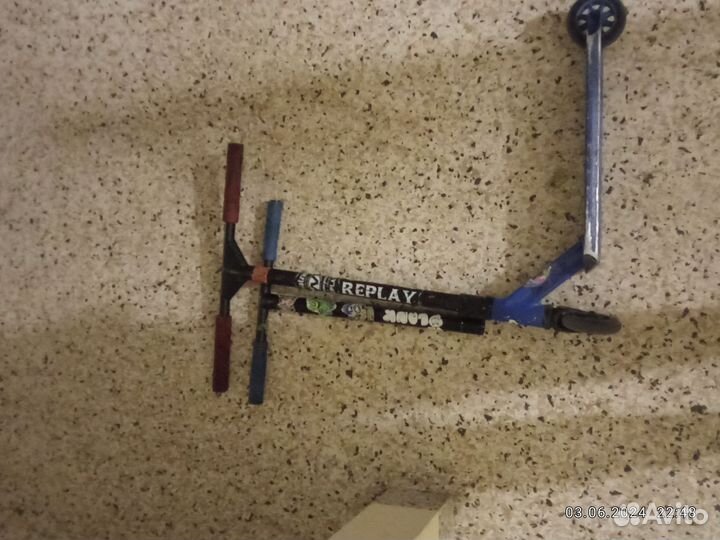 Трюковой самокат + руль на самокат