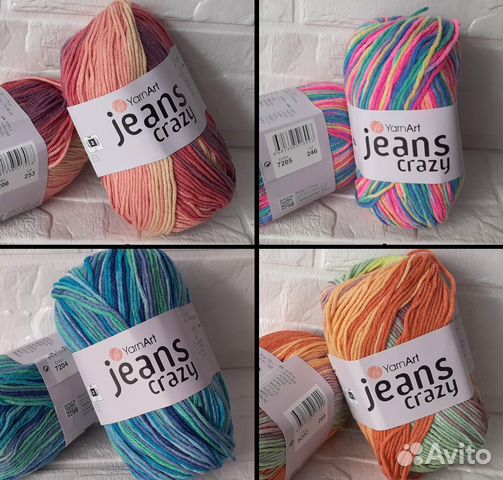 Демисезонная пряжа YarnArt Jeans Crazy