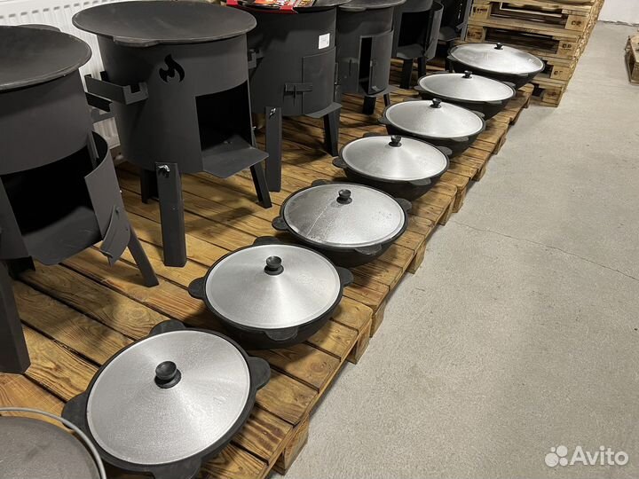 Казан чугунный Наманган 4 - 22 л казан узбекский