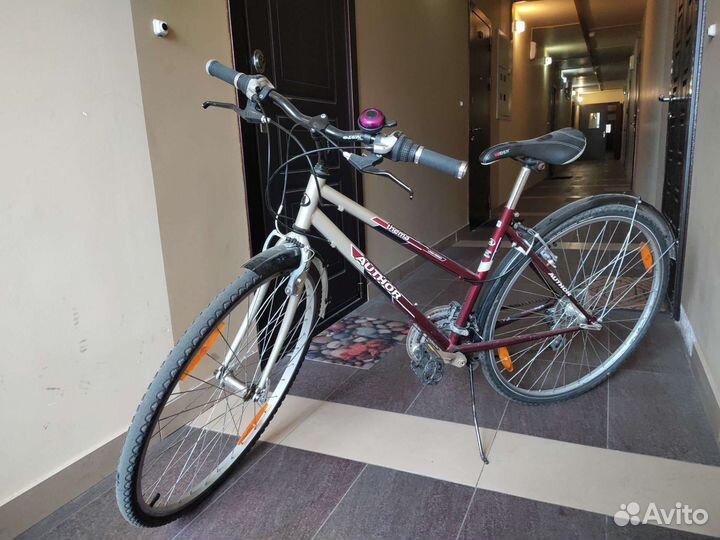 Велосипед взросло подростковый гибрид author thema